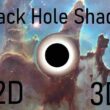 Black hole shader 2D 3D
