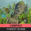Lowpoly Forest Ruins