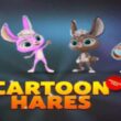 Cartoon hares animated pack