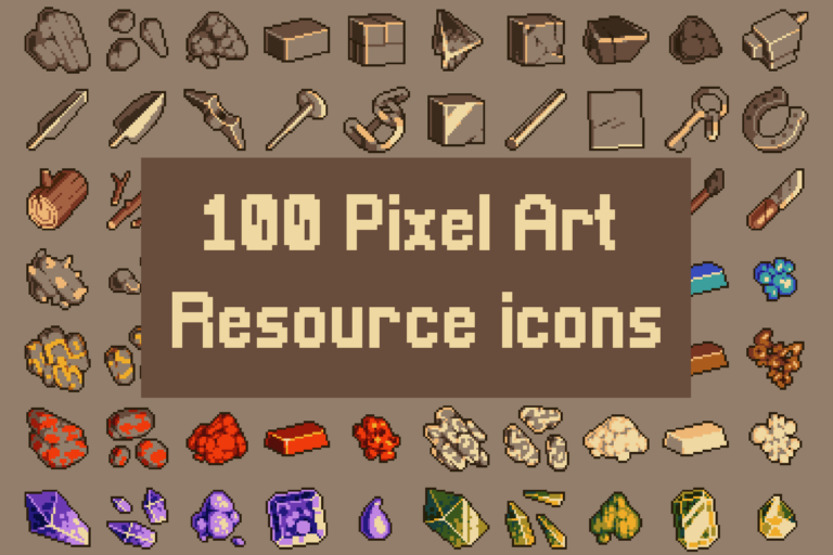 Read more about the article RESOURCE RPG ICONS 32×32 PIXEL ART