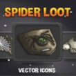 SPIDER LOOT VECTOR ICONS