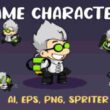 MAD SCIENTIST GAME CHARACTER SPRITE