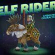 Elf rider animated character