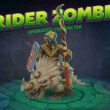 Rider zombie animated character