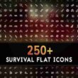 250 Survival Flat Icons