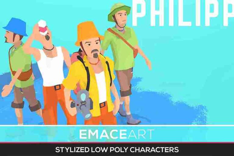Read more about the article PHILIPP | Stylized modular low poly character
