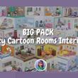 BIG PACK Cozy Cartoon Rooms Interiors